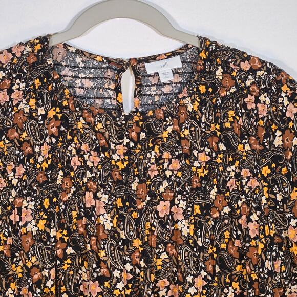 J. Jill Dark Floral Women's Pullover Blouse. Size Small Petite. - Picture 3 of 8